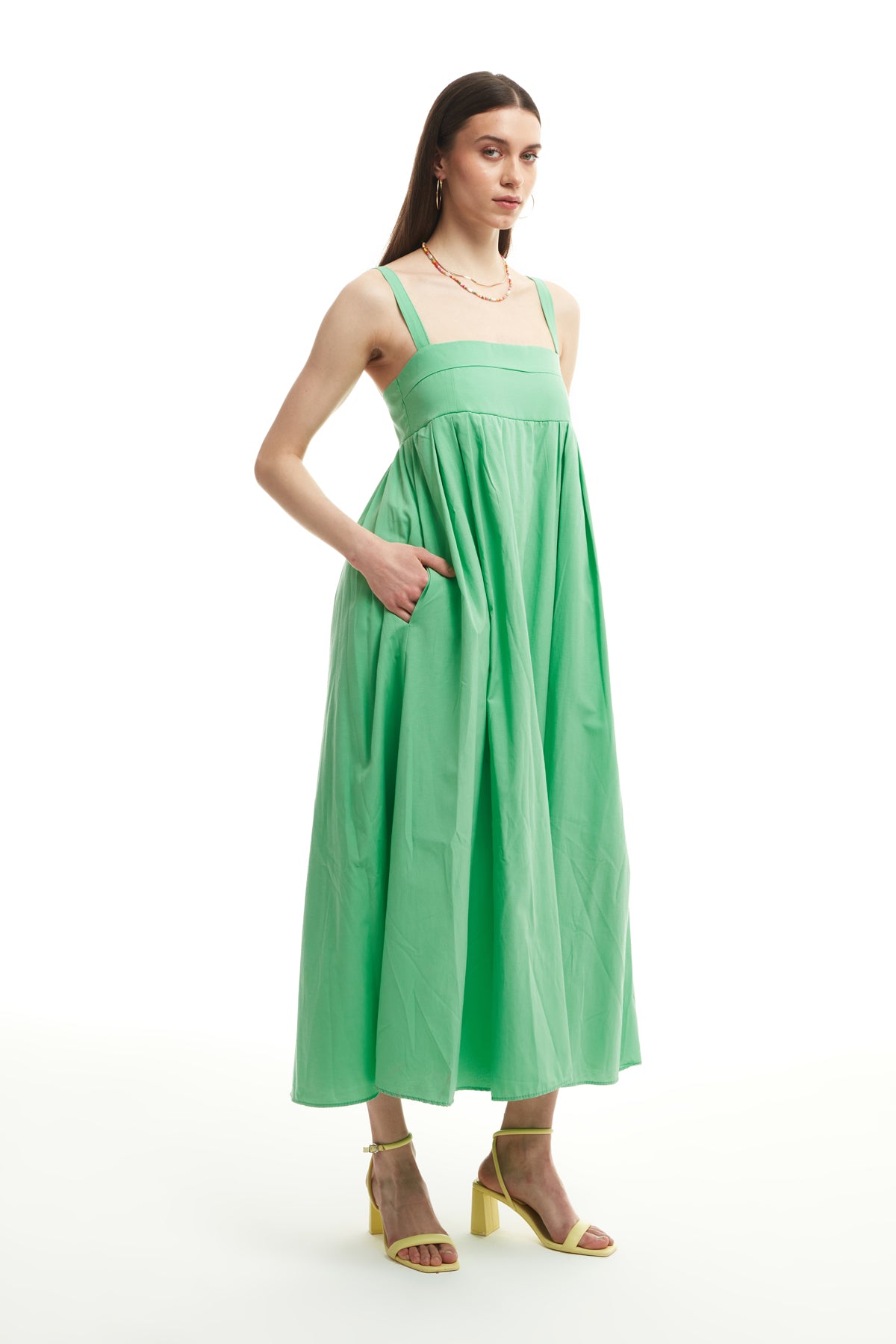 Strapless Long Dress Apple Mint