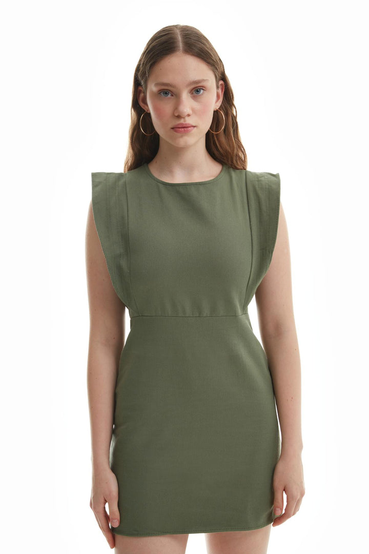Flywheel Gabardine Dress Khaki