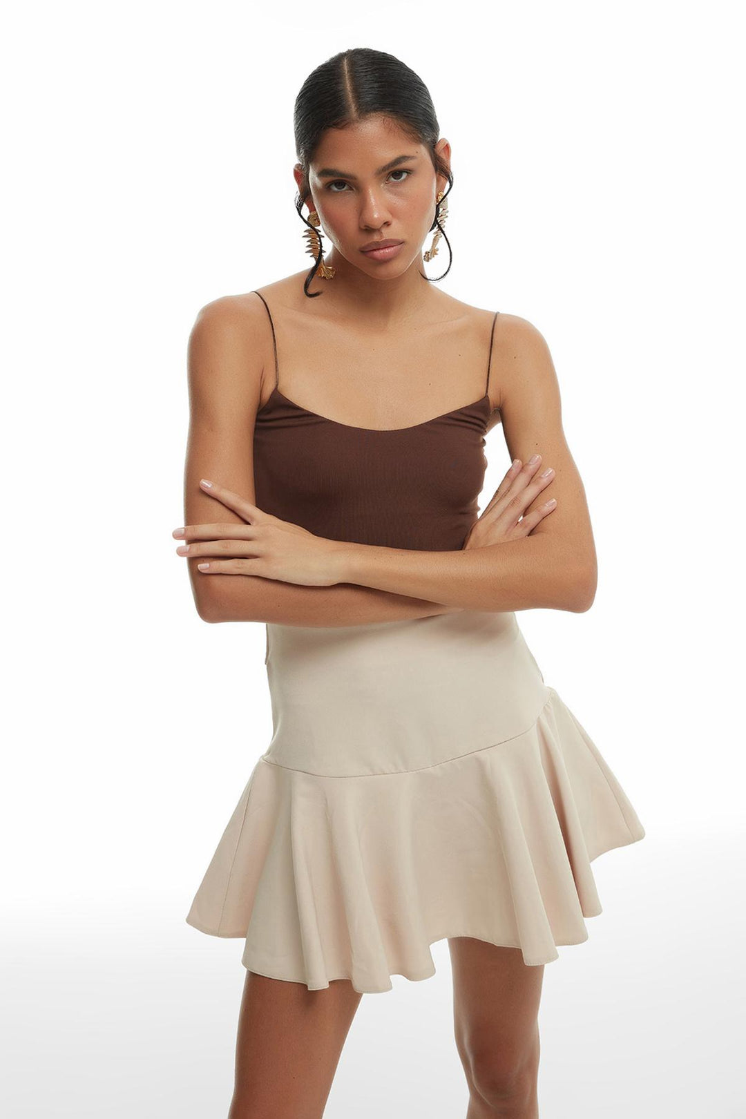 Rope Strap Undershirt Dark Brown