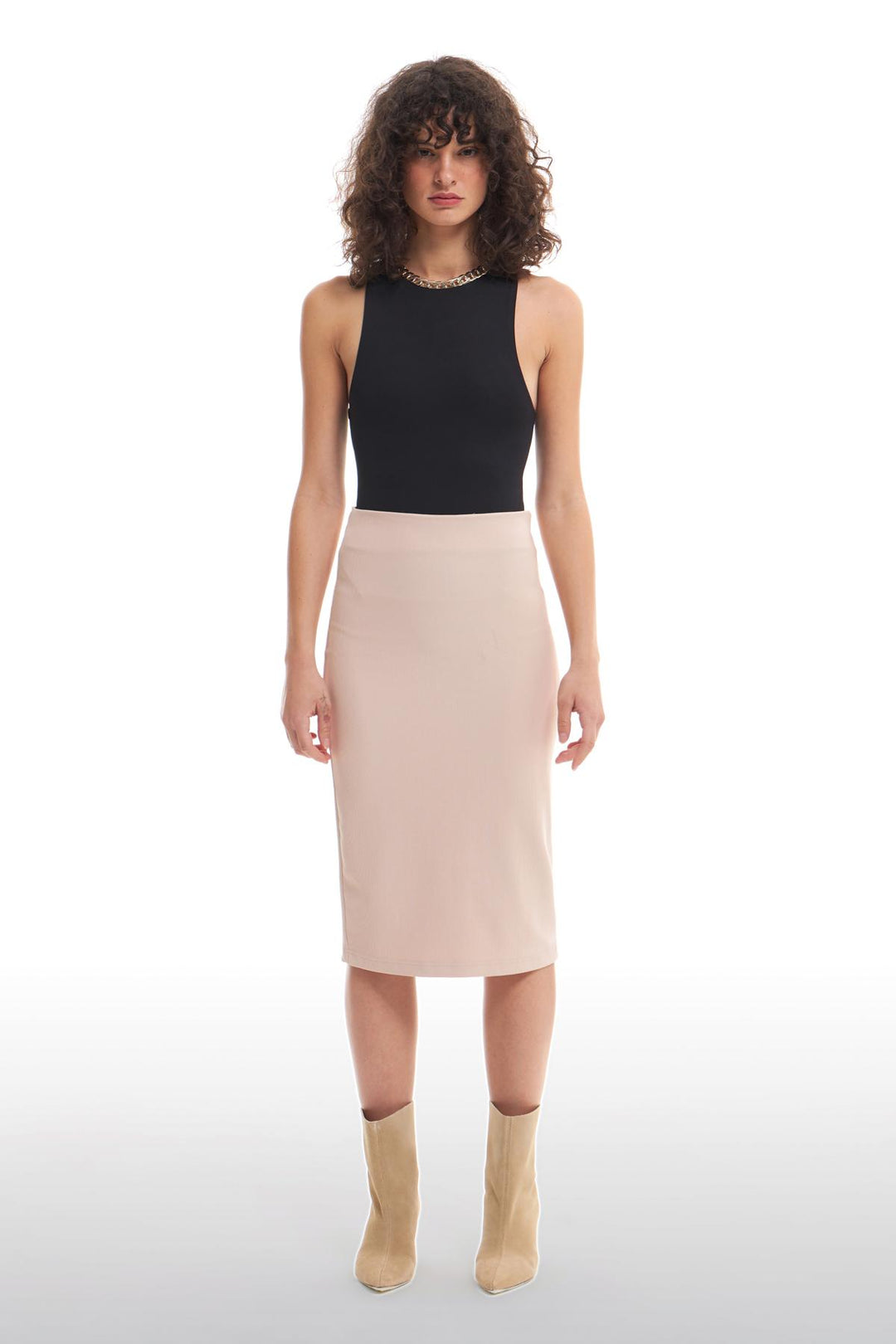 Midi Skirt Beige