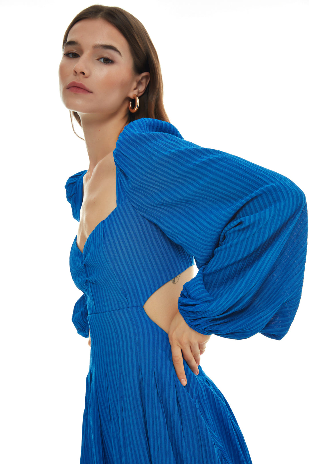 Sırt Dekolteli Elbise Sax