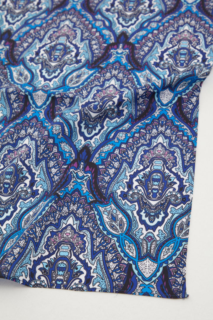 Colorful Patterned Bandana Navy Blue