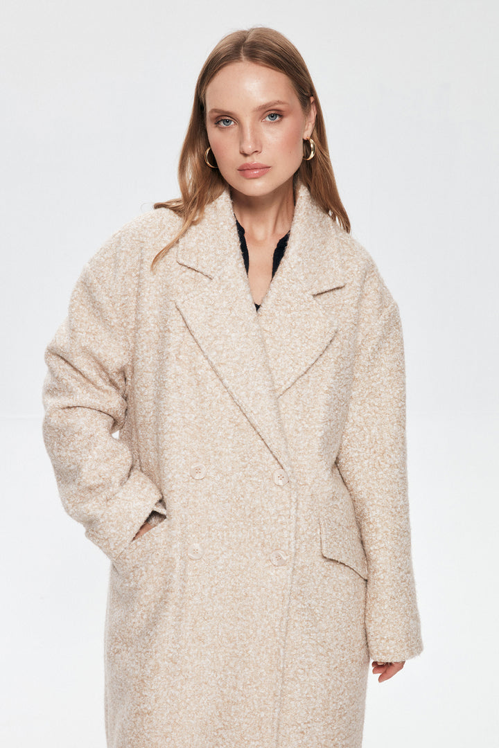 Rhinestone Oversize Coat Stone