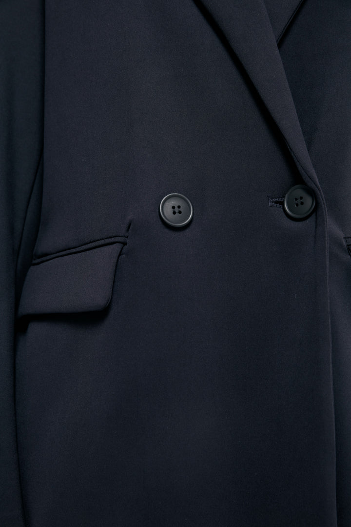 Soft Textured Blazer Jacket Black