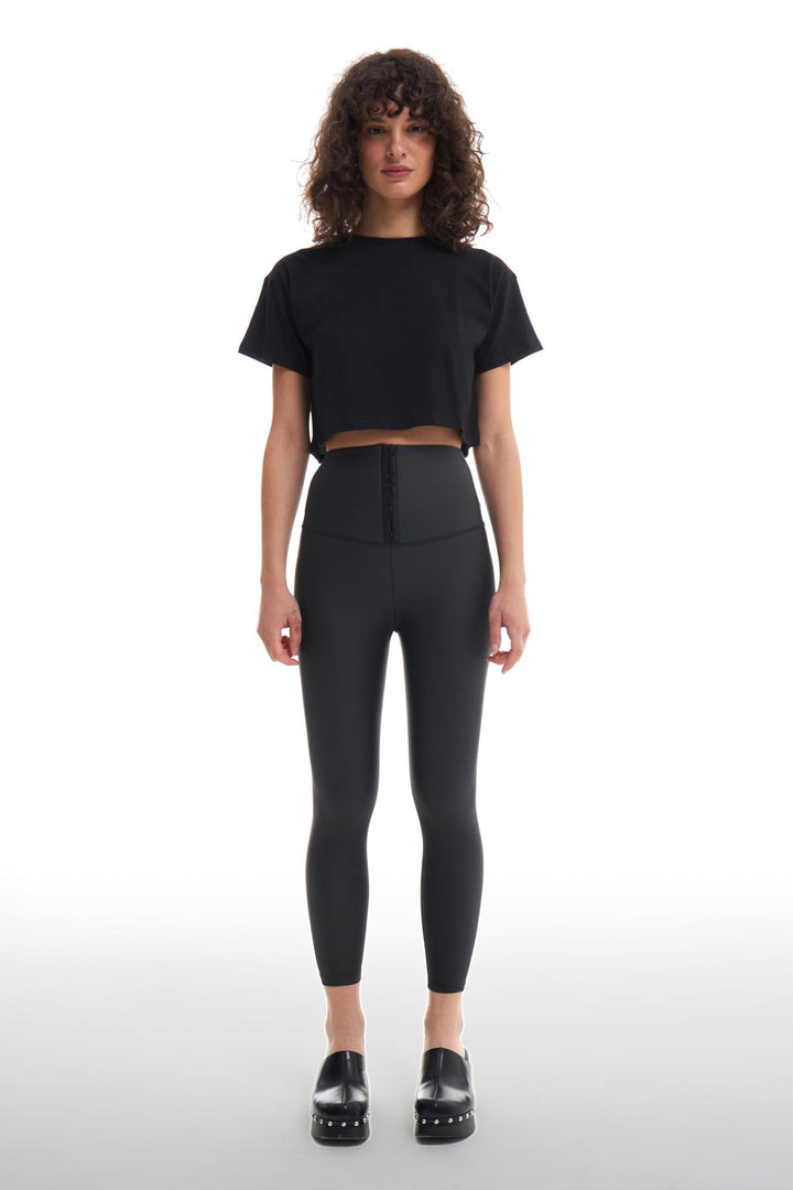 Corset High Waist Leggings Black