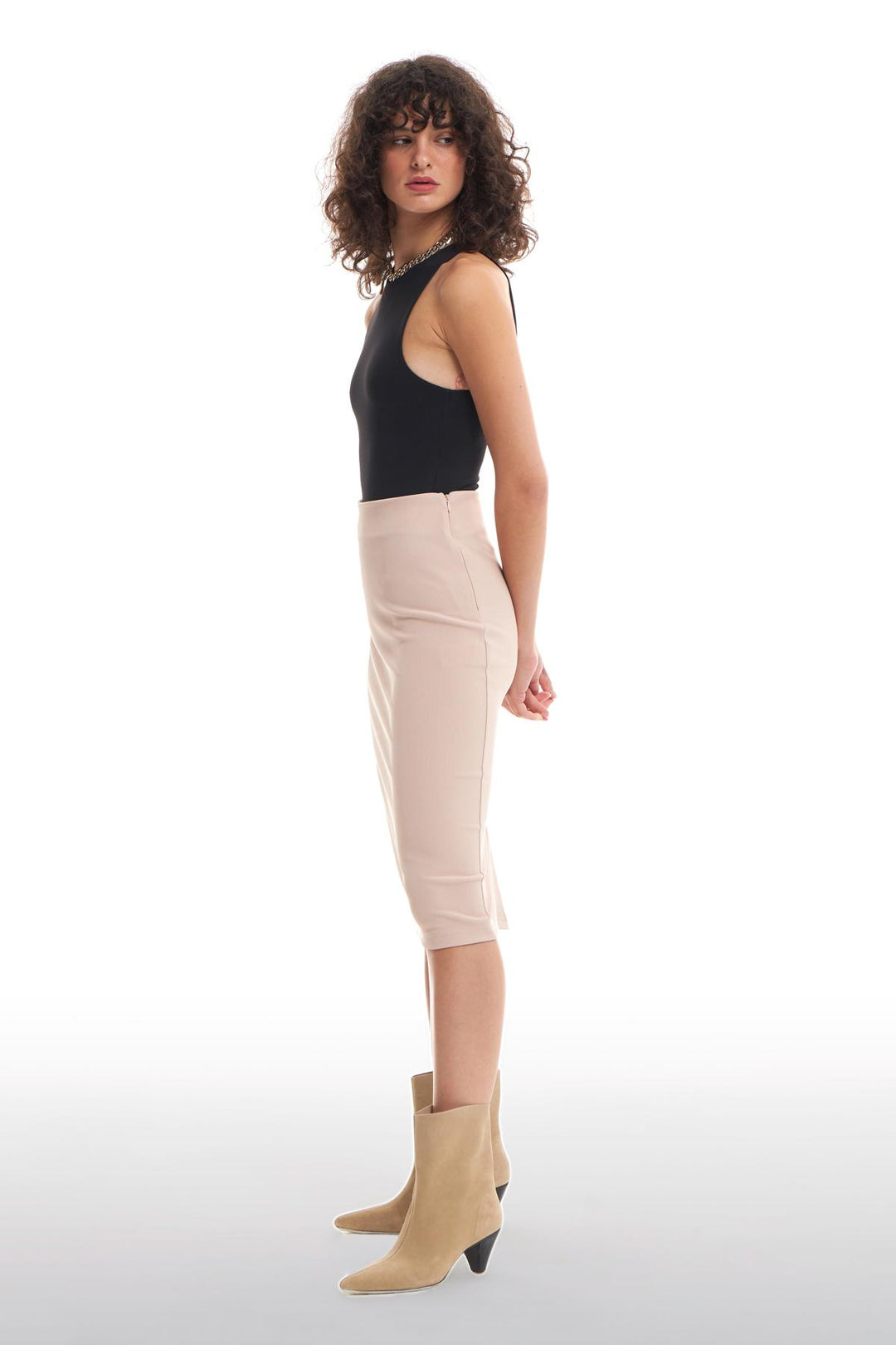 Midi Skirt Beige