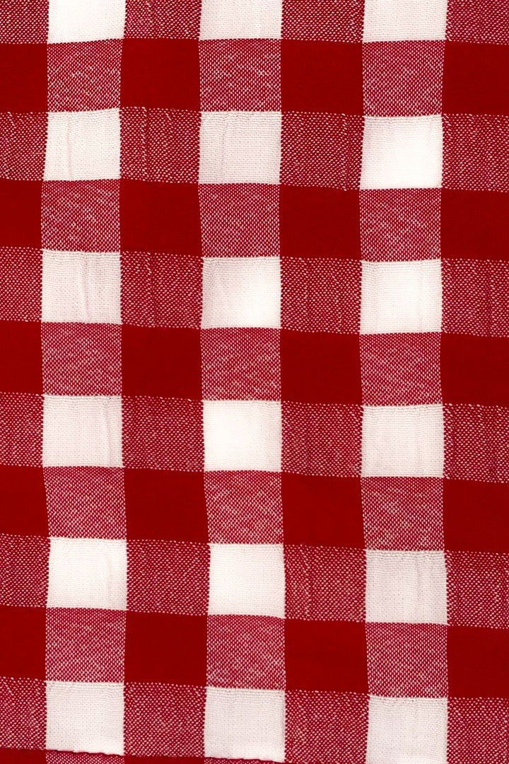 Desenli Bandana Kırmızı