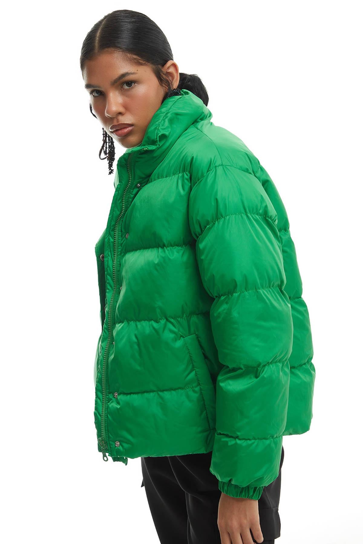 Short Down Jacket Green