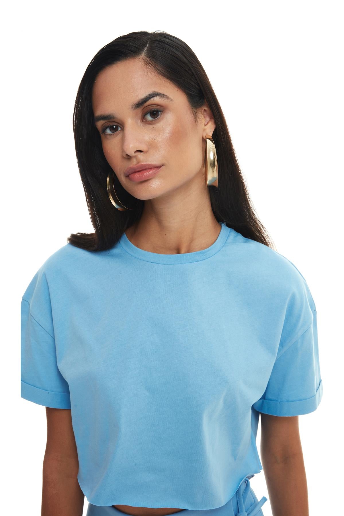 Crop T-Shirt Blue