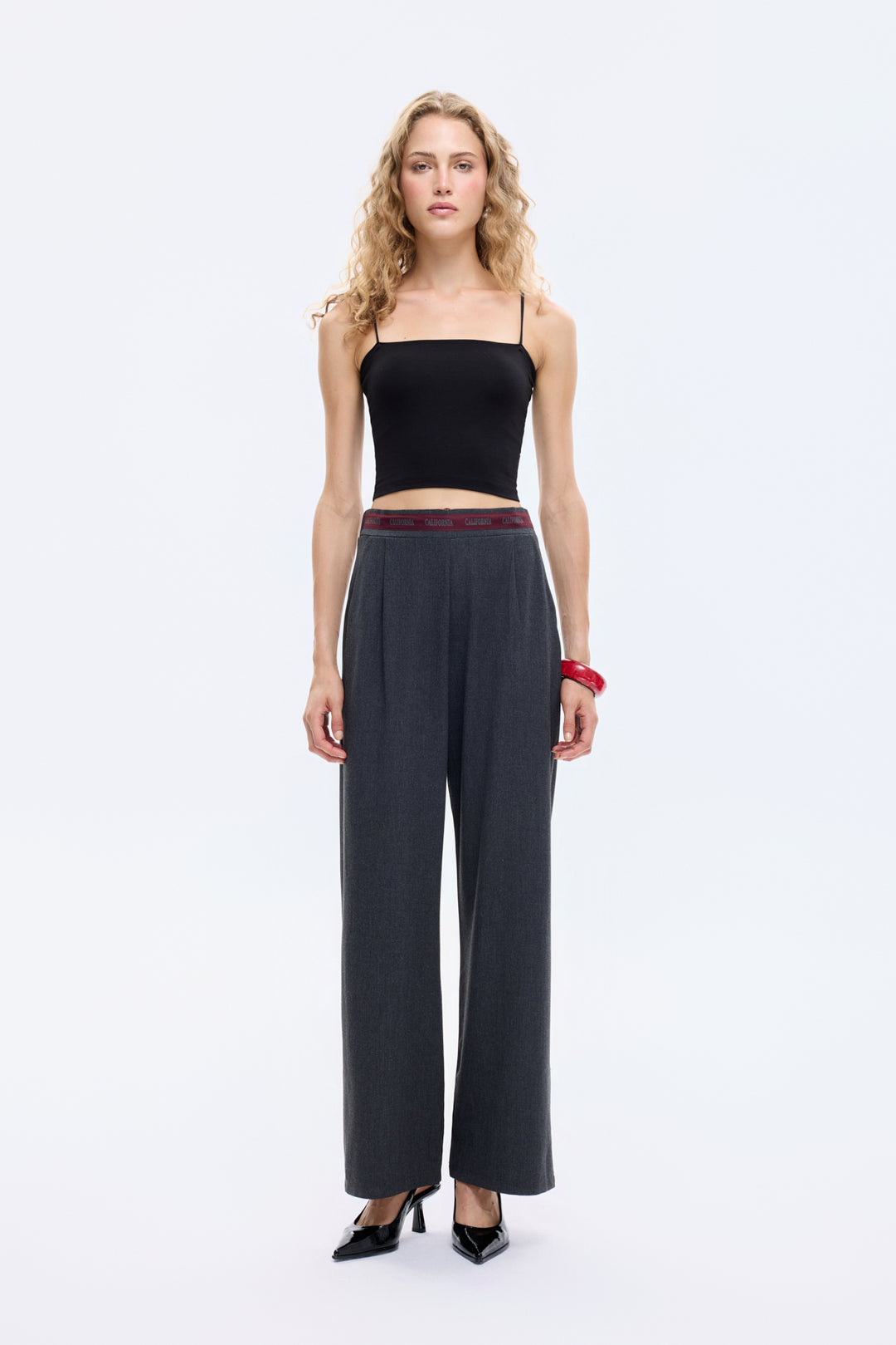 Askılı Crop Basic Atlet Siyah