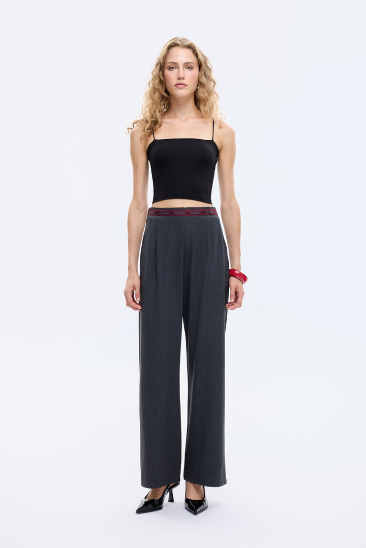 Askılı Crop Basic Atlet Siyah
