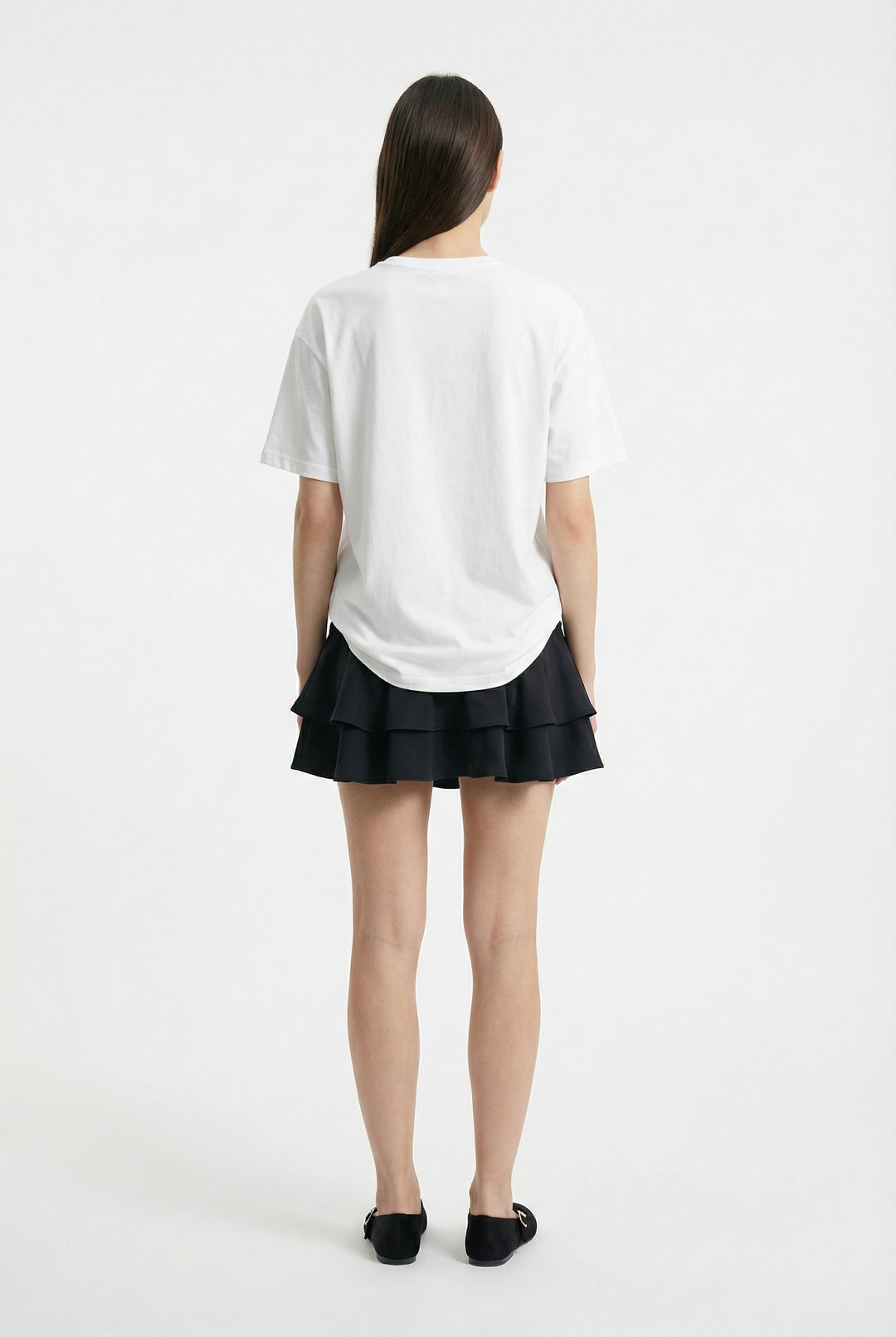 Summer Babe Baskılı Oversize Tişört Ekru