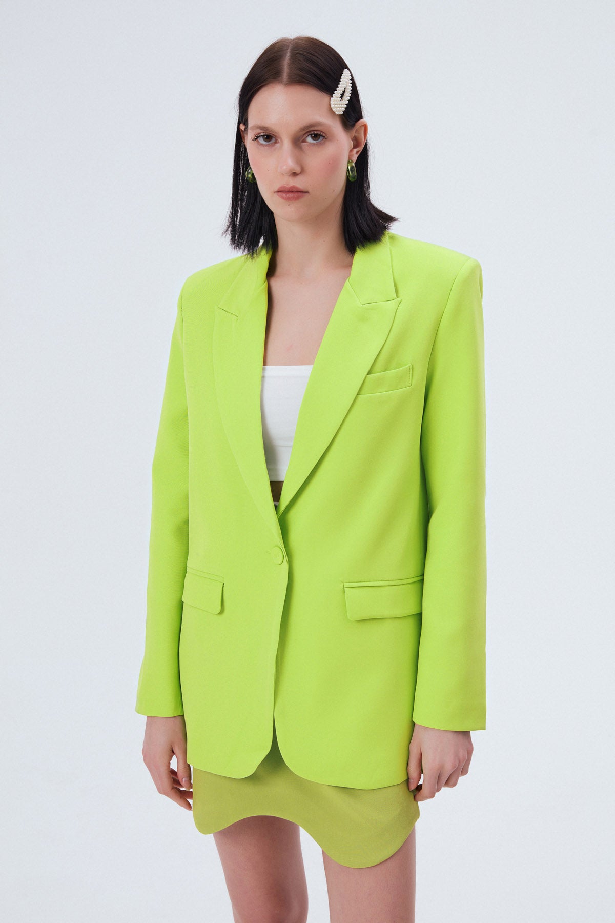 Blazer Jacket Neon Green