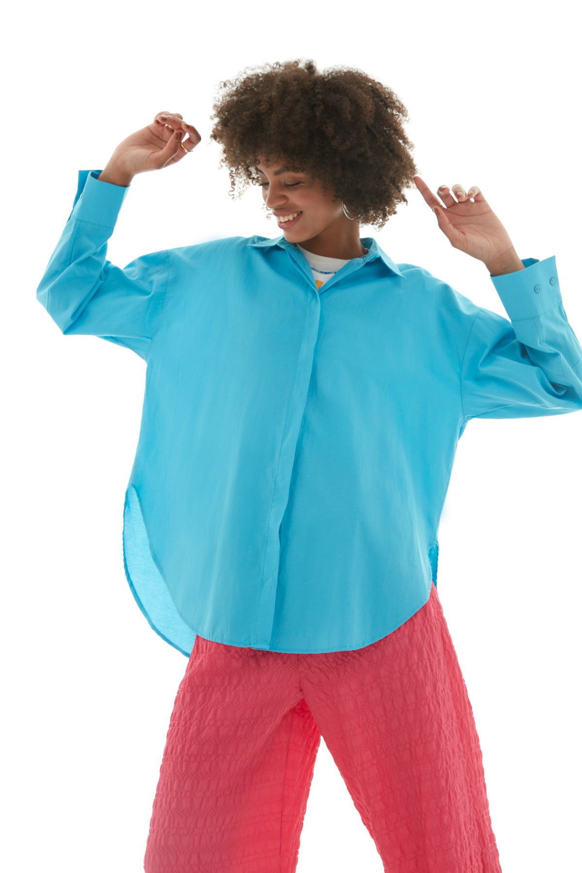 Oversize Shirt Turquoise