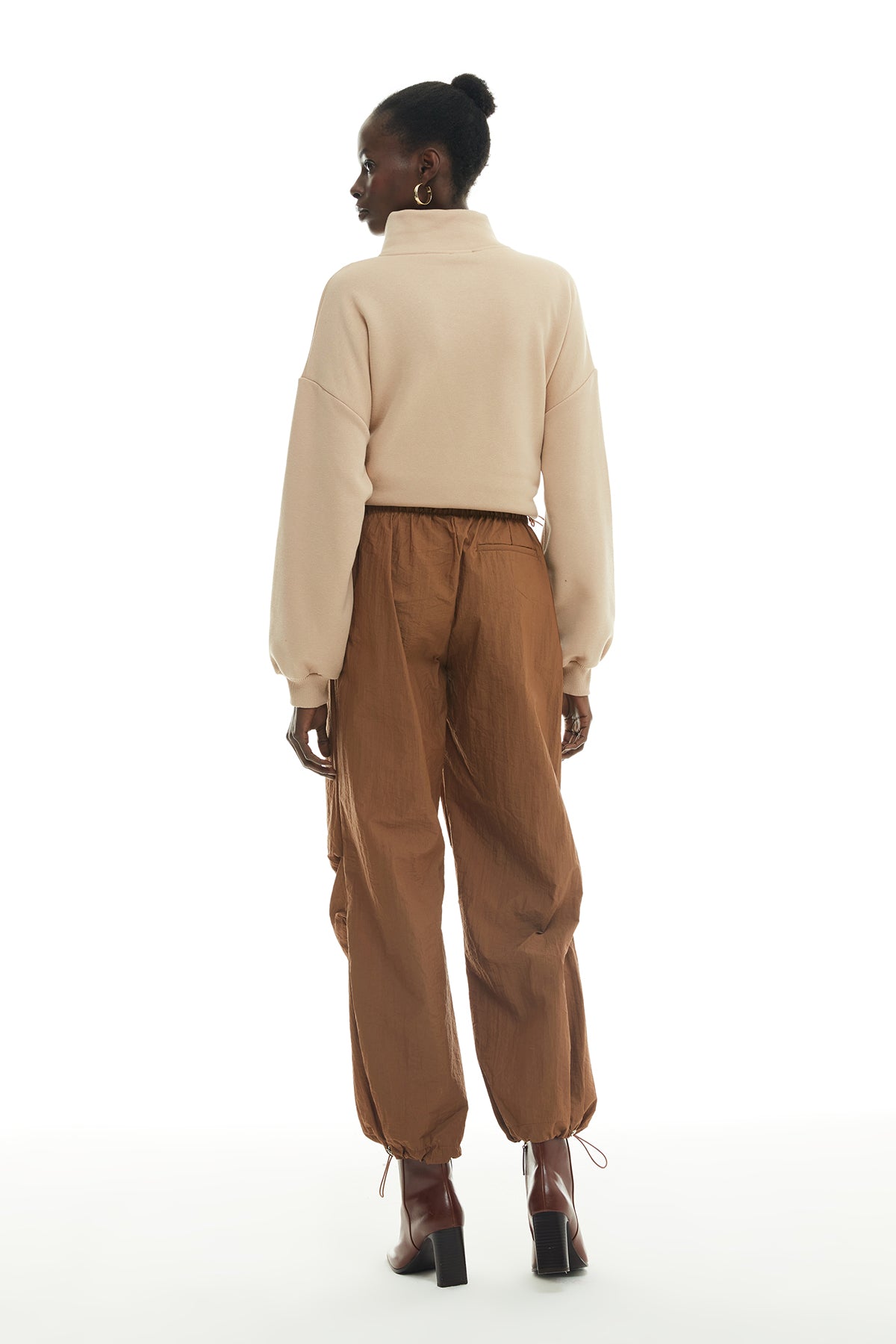 Parachute Jogger Pants Brown