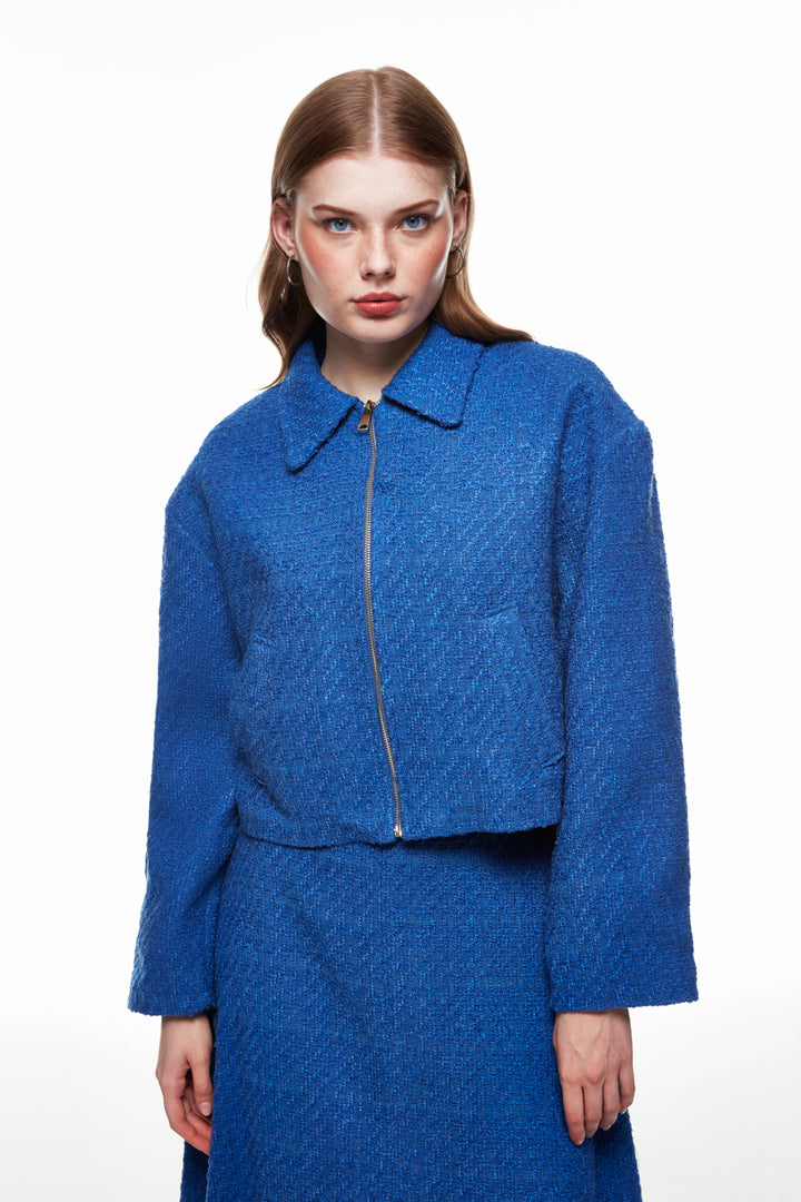 Tüvit Mevsimlik Ceket Sax