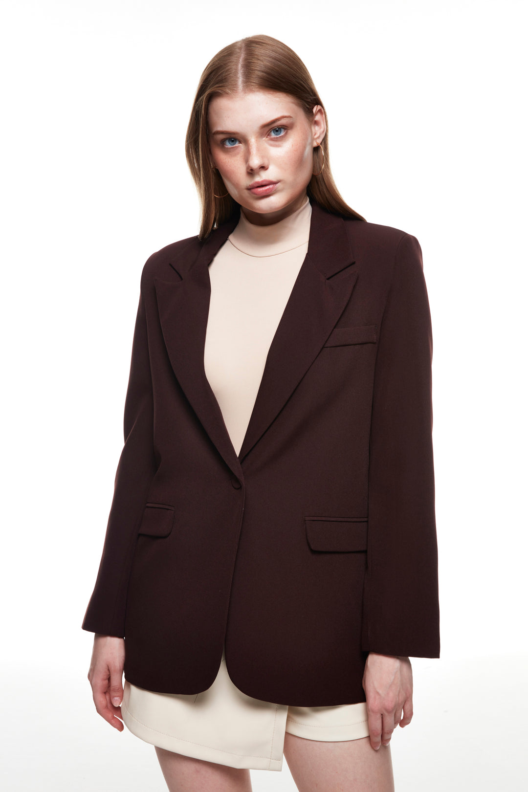 Blazer Ceket Koyu Kahve