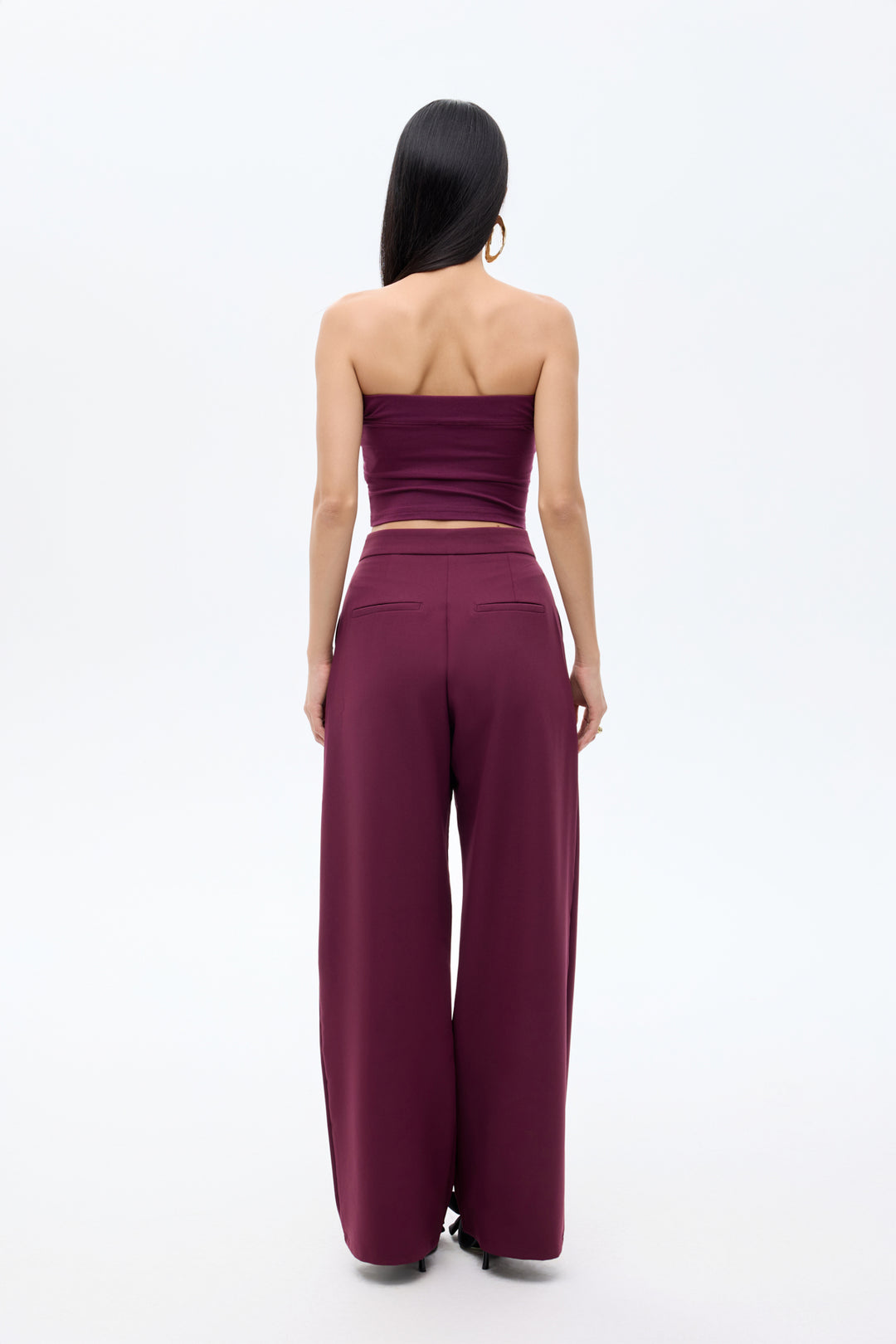 Basic Büstiyer Bluz Bordo