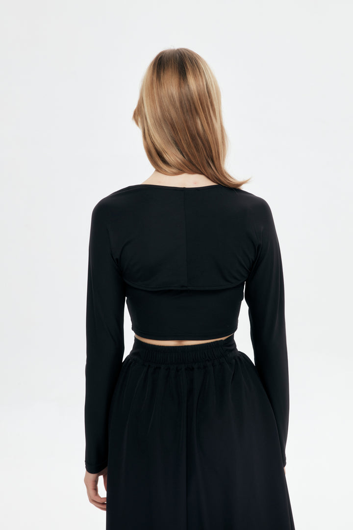 Thin Strap Bustier Black