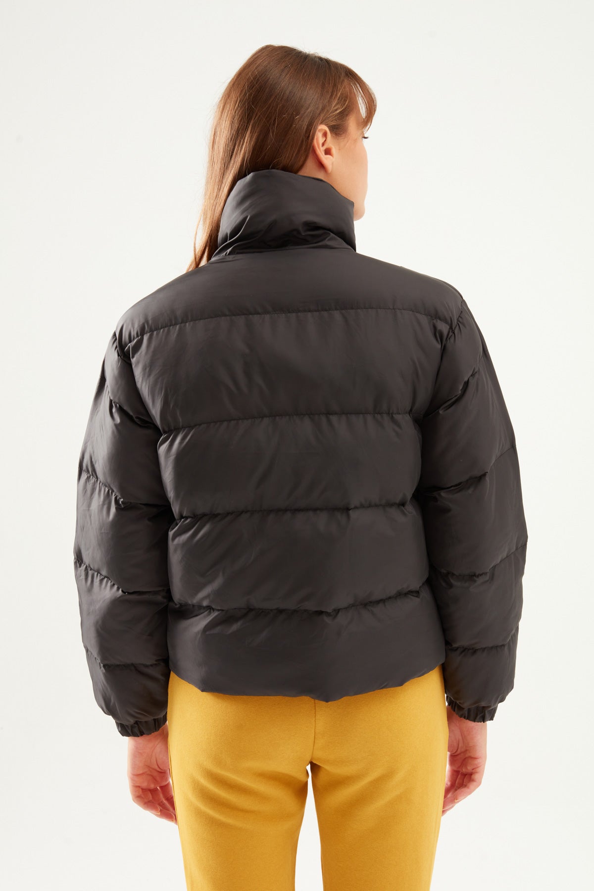 Short Down Jacket Black