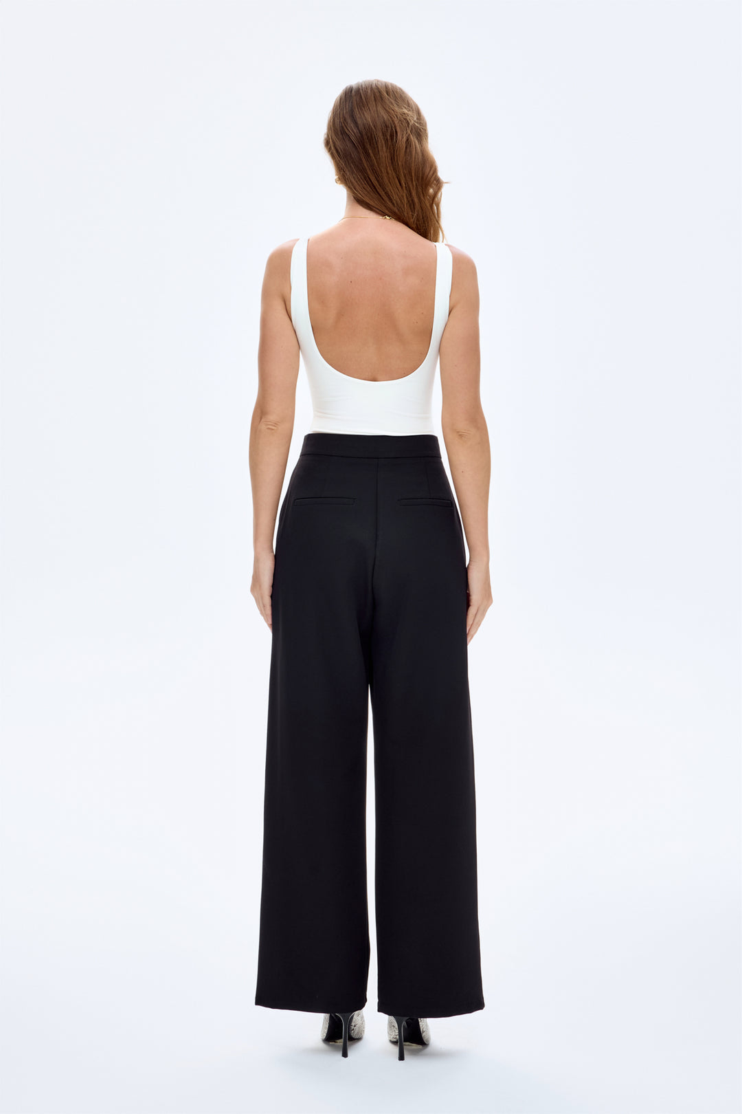 V Yaka Basic Bodysuit Ekru