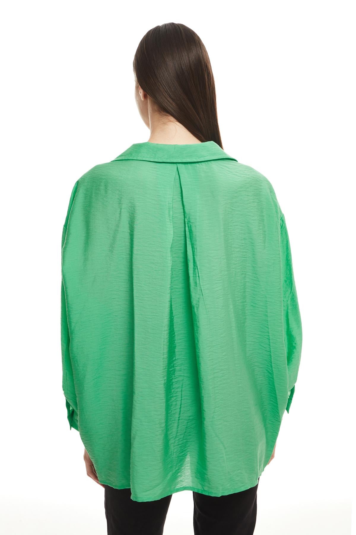 Oversize Buttoned Shirt Apple Mint