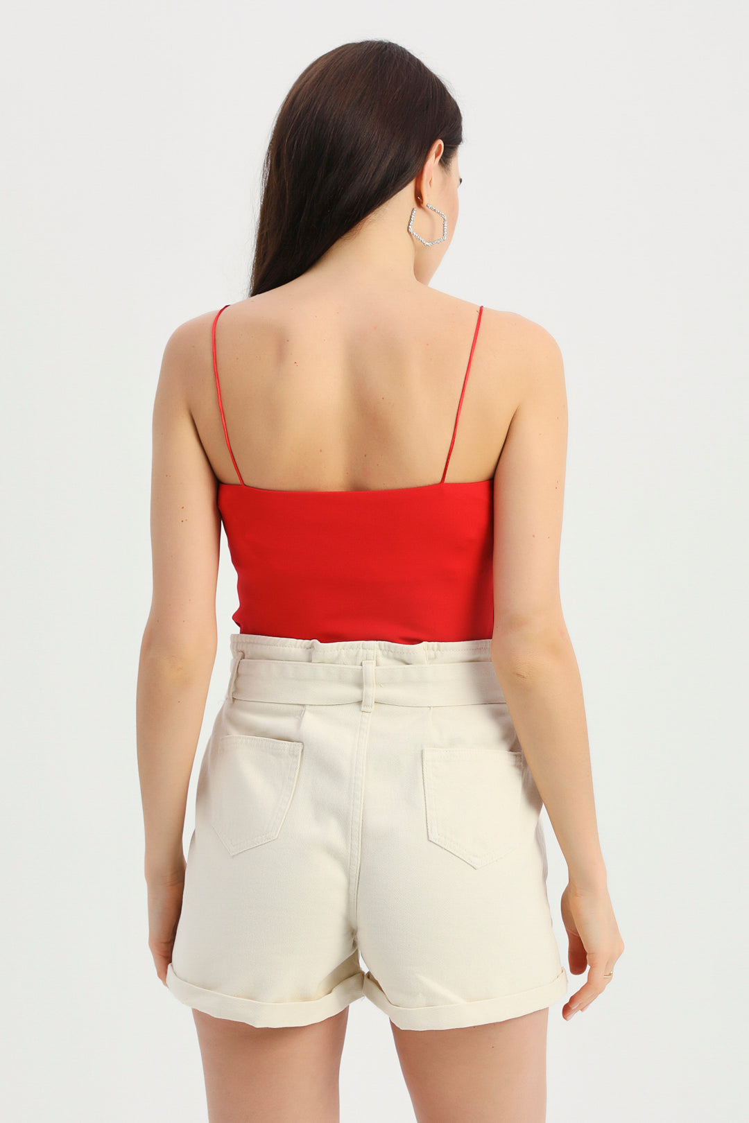 Rope Strap Undershirt Red