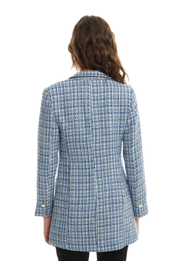 Tek Düğmeli Tüvit Blazer Ceket Mavi