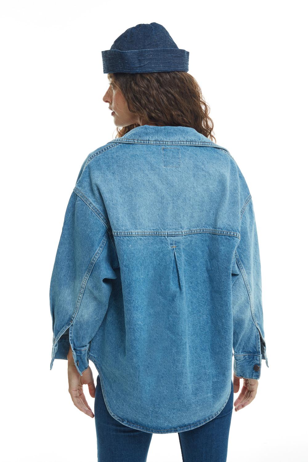 Big Pocket Denim Jacket Blue