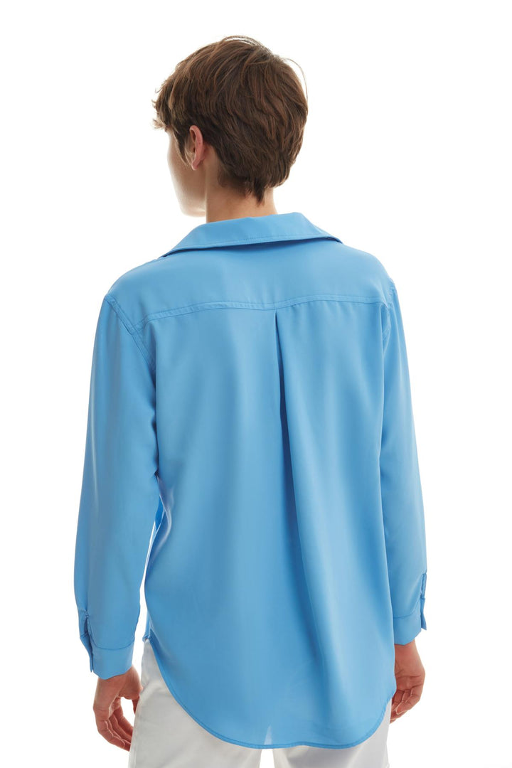 Çift Cepli Gömlek Mavi