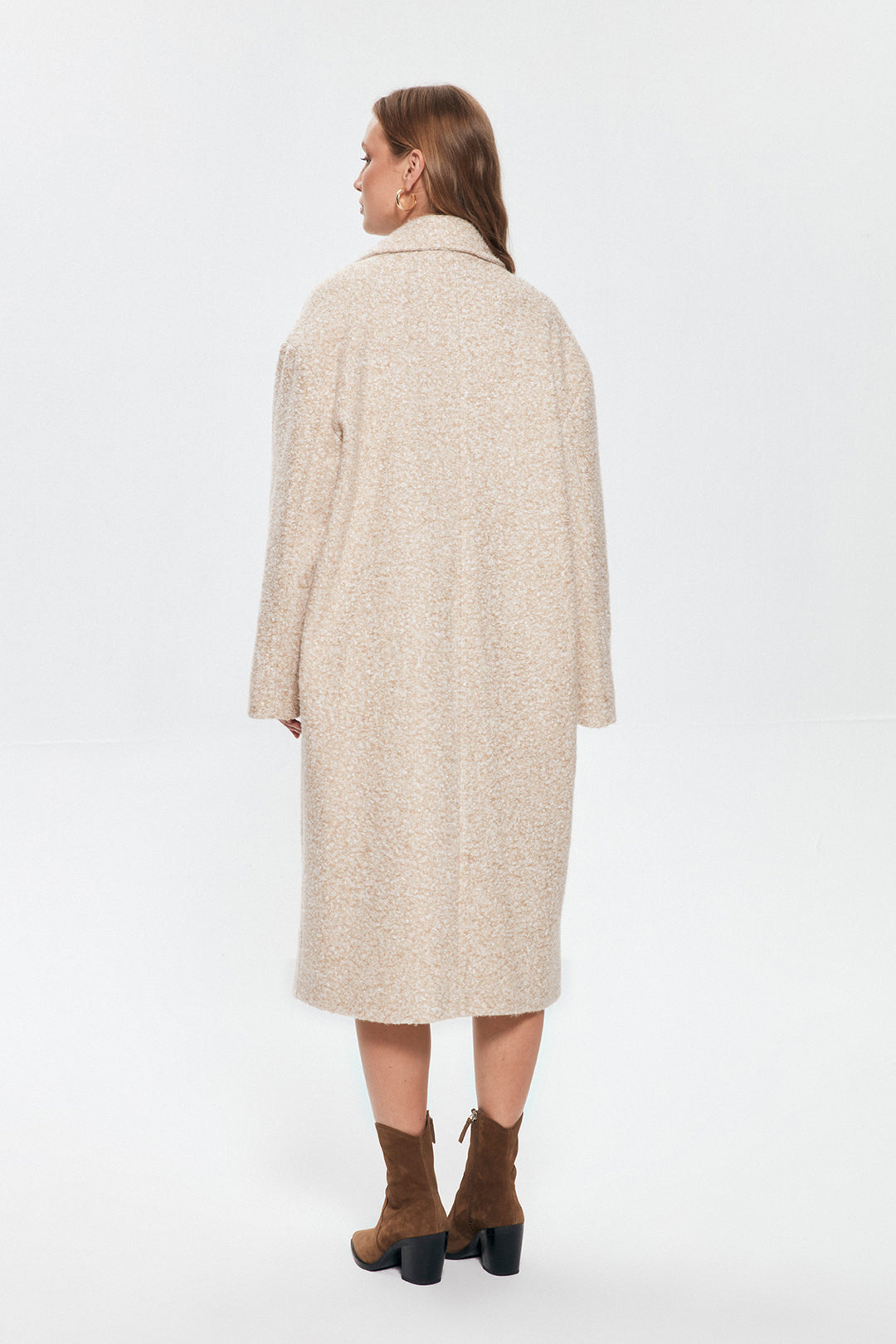 Rhinestone Oversize Coat Stone