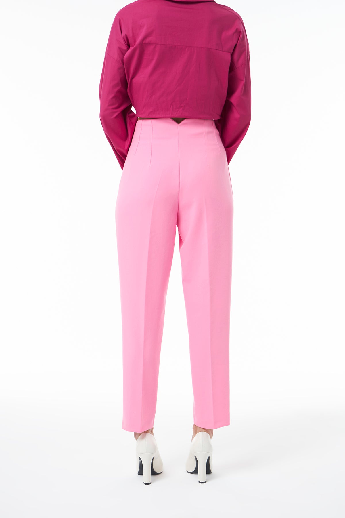 Plier Detailed Trousers Candy Pink