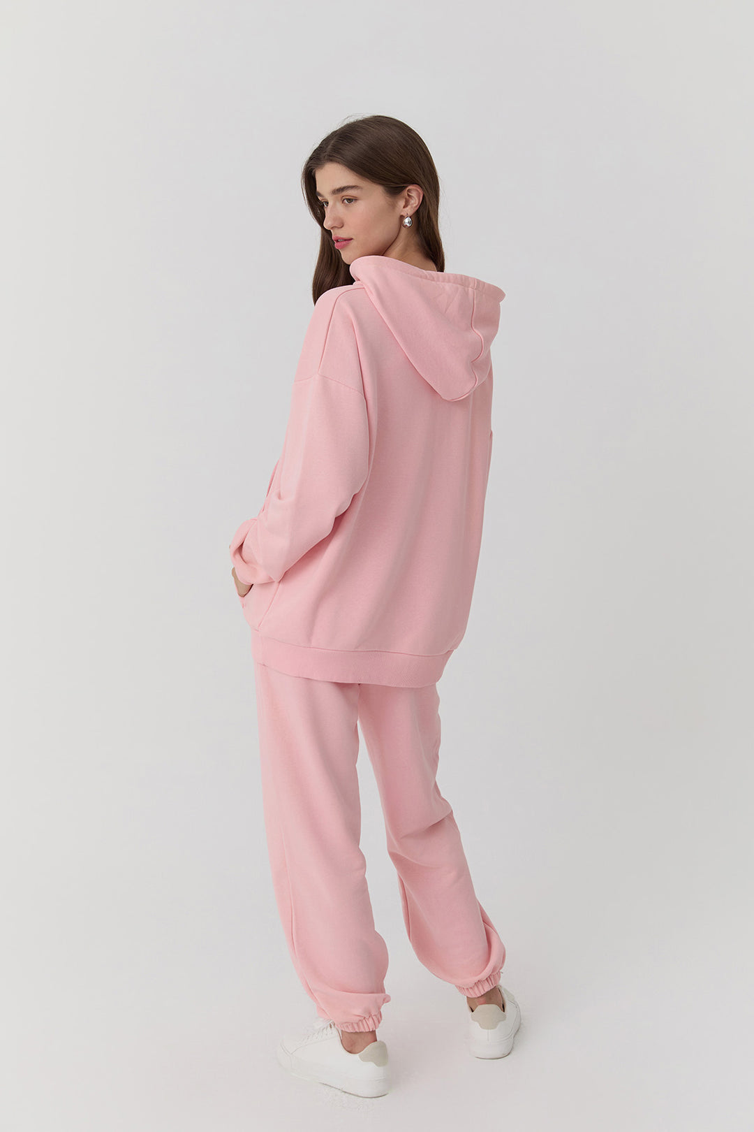 Oversize Hoodie Sweatshirt Pink