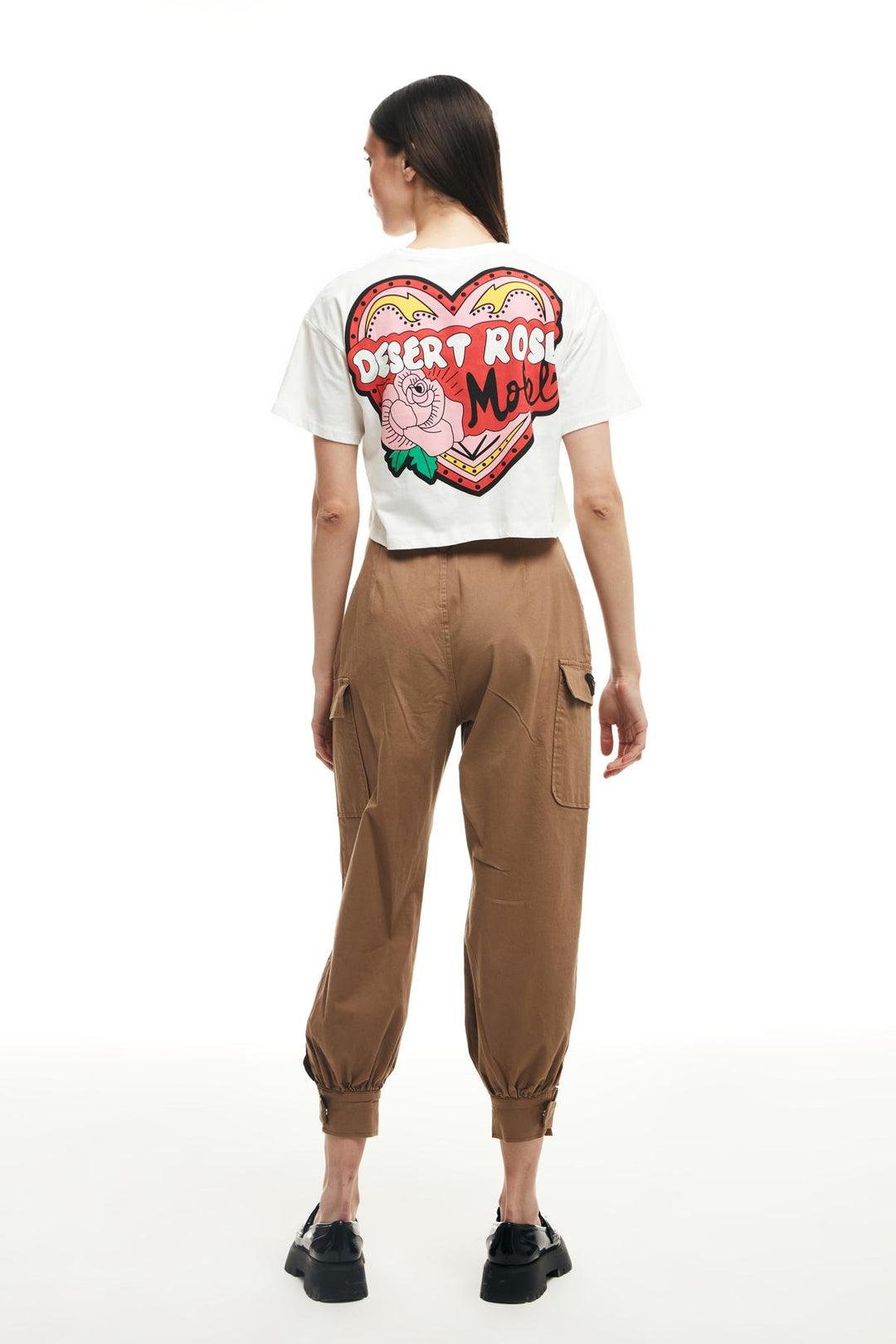 Belt Detailed Pocket Cargo Pants Camel