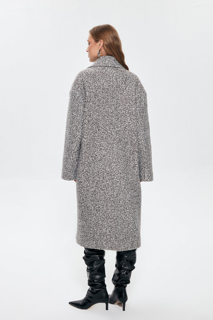 Melted Oversize Coat Anthracite