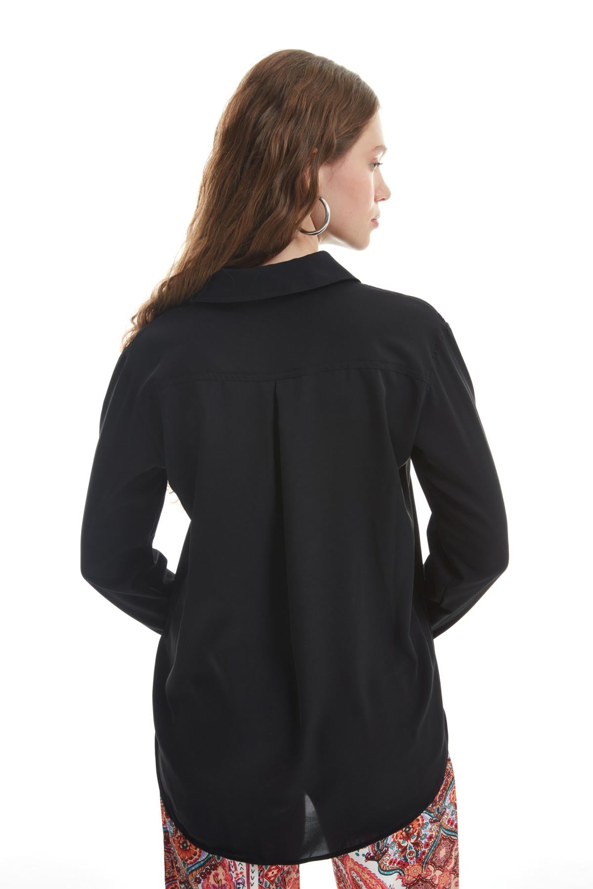 Double Pocket Shirt Black