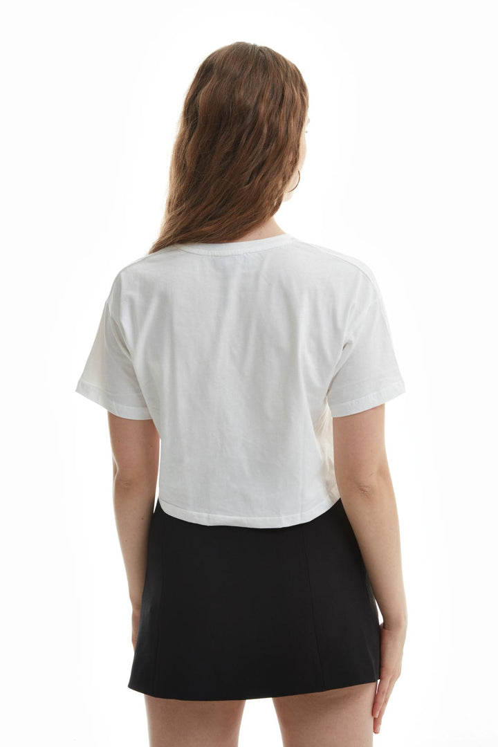 Button Front Short Skirt Black