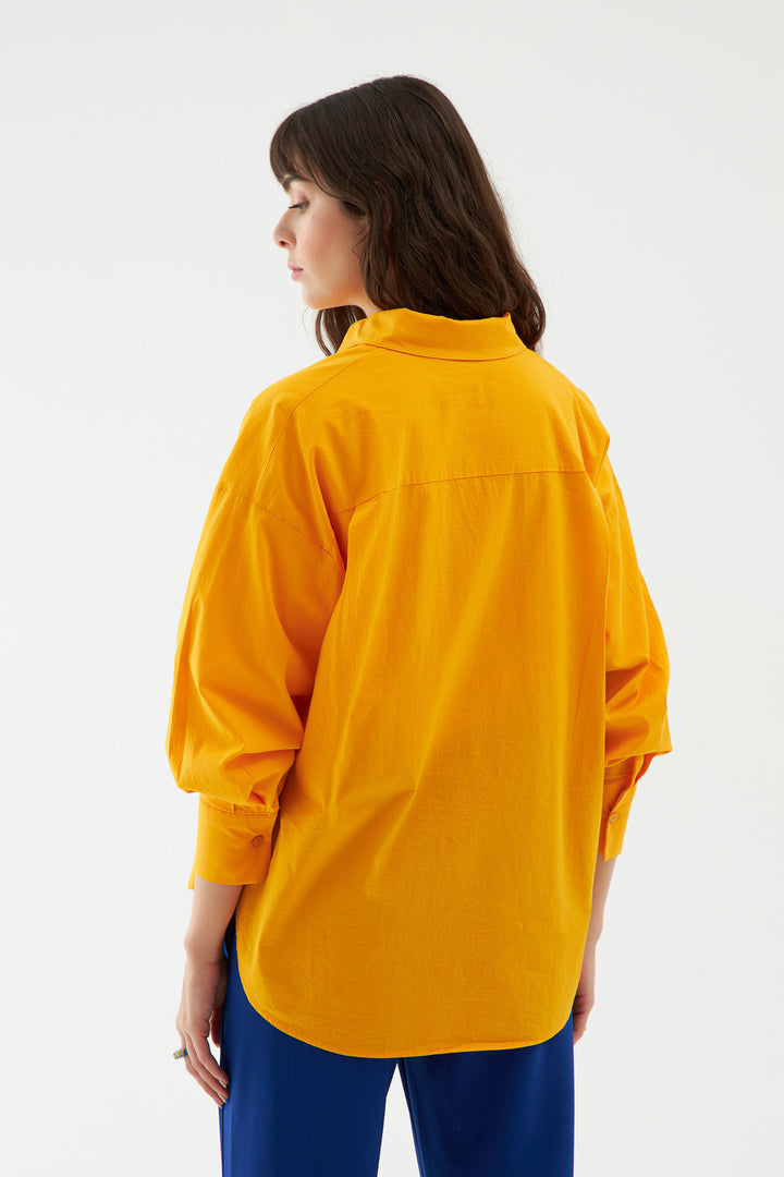 Oversize Basic Shirt Orange