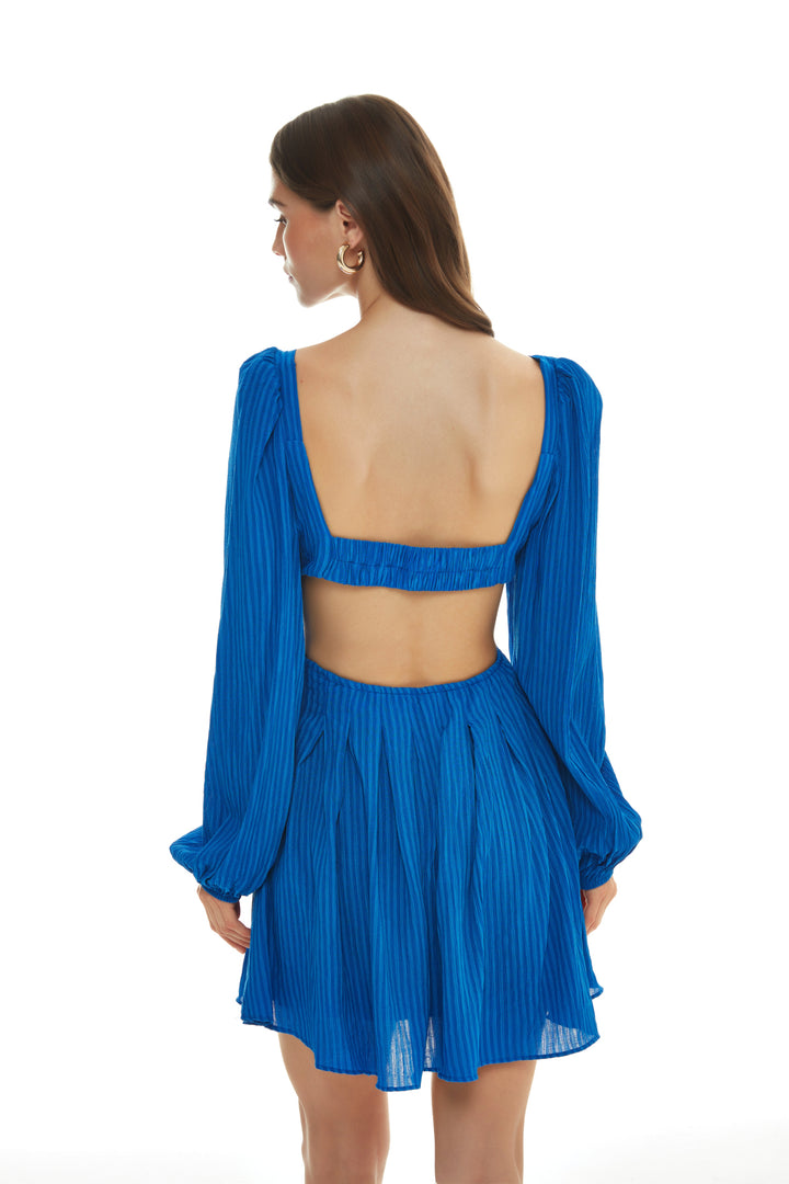 Sırt Dekolteli Elbise Sax