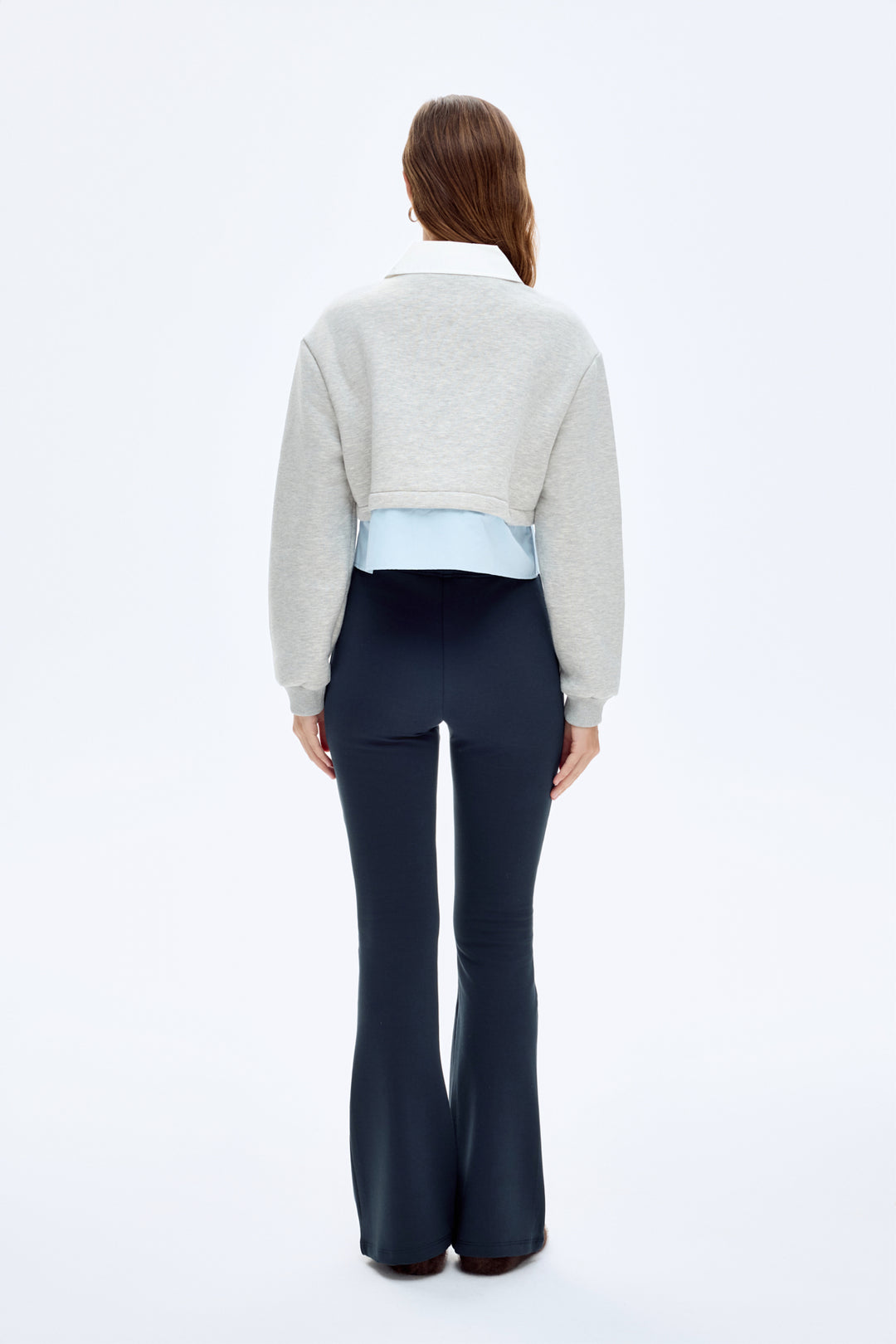 Gömlek Garnili Polo Yaka Sweatshirt Grimelanj