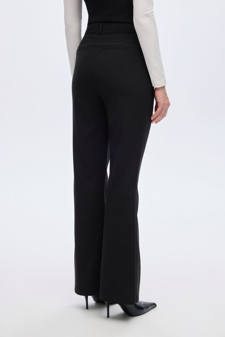 İspanyol Paça Kumaş Pantolon Siyah