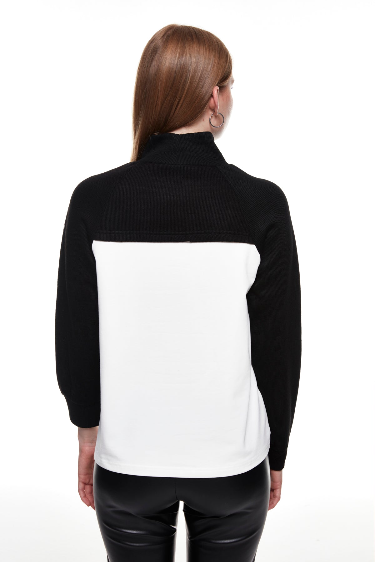 Garni Detailed Turtleneck Blouse Ecru