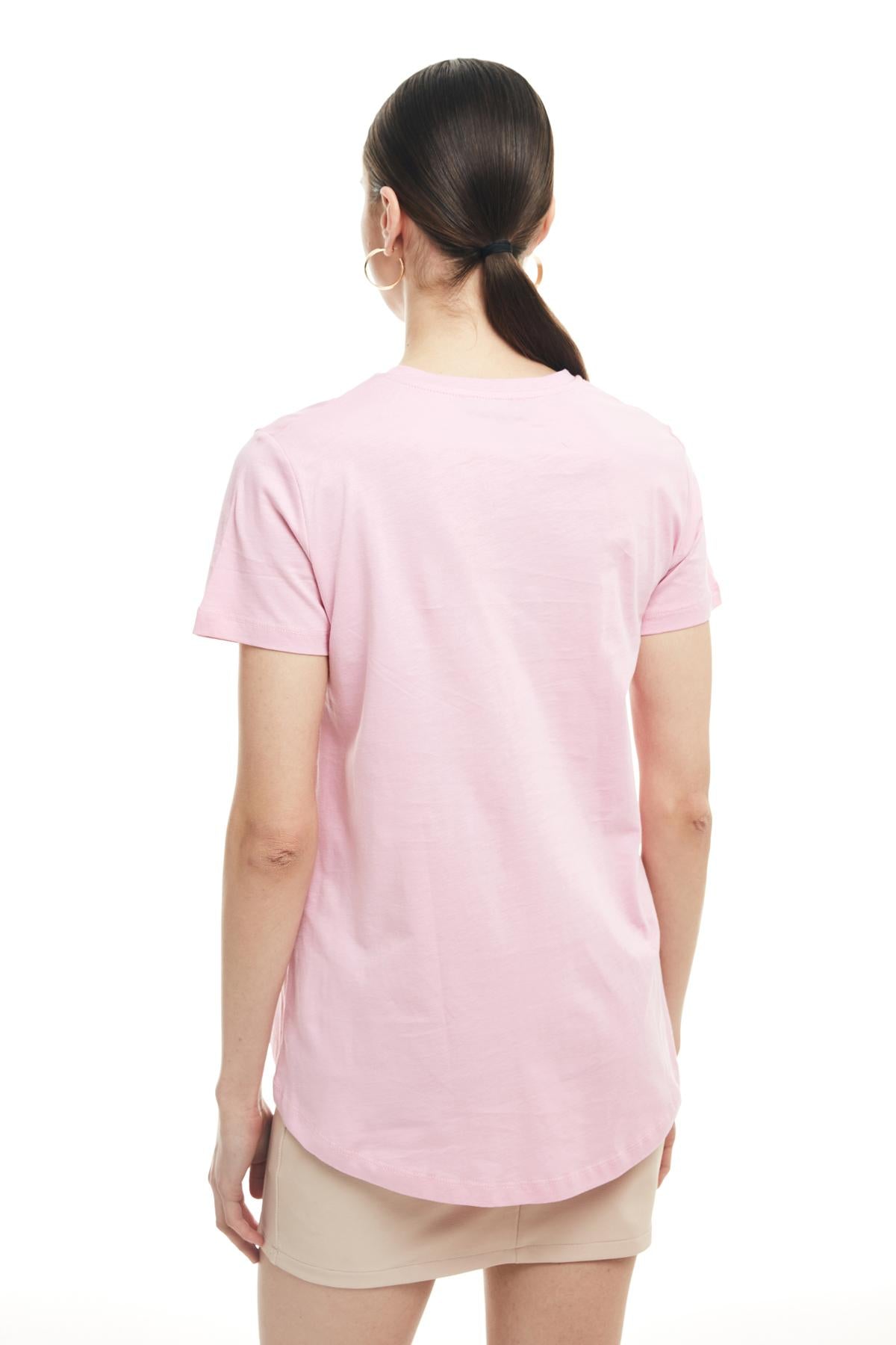 Short Sleeve Basic T-Shirt Pink