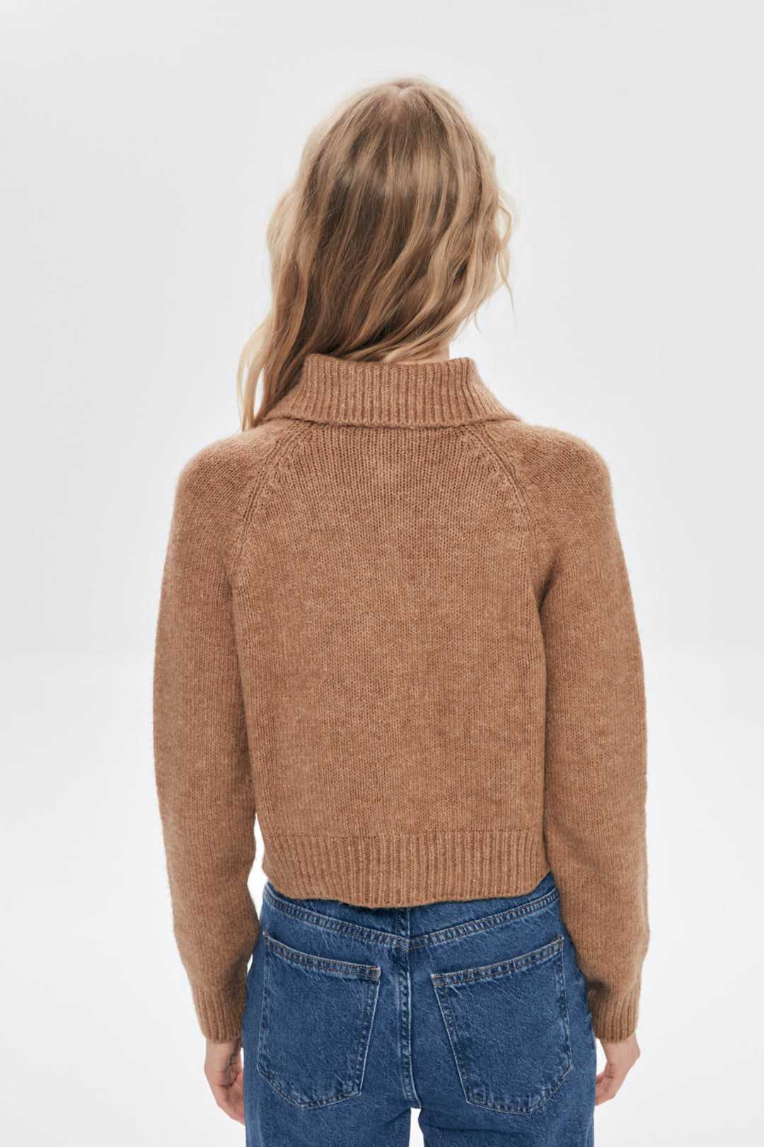 Düğme Detaylı Triko Hırka Bej