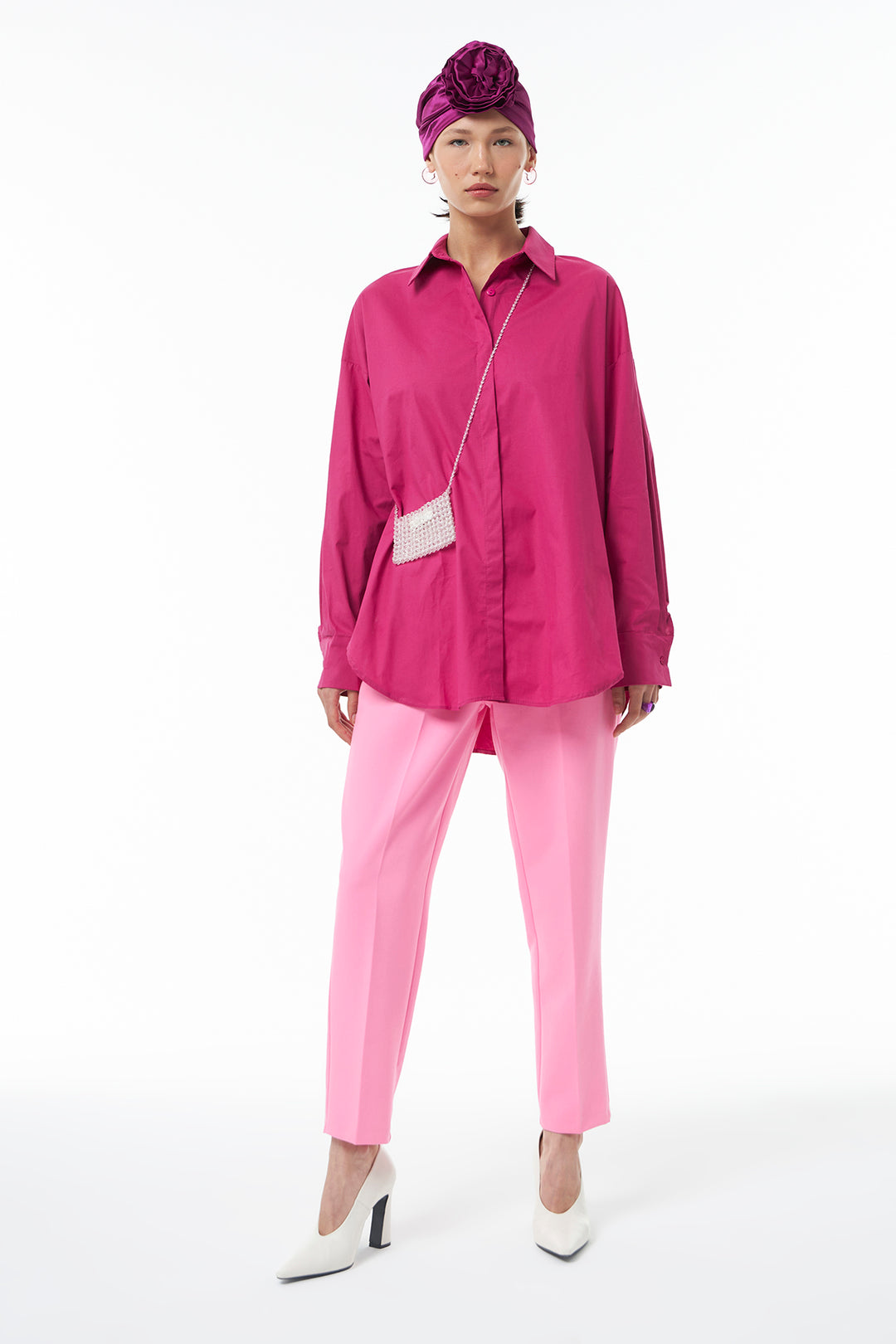 Plier Detailed Trousers Candy Pink