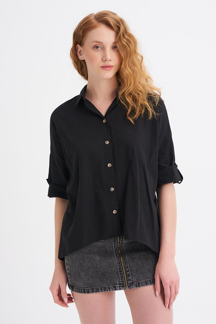 Trojan Sleeve Shirt Black
