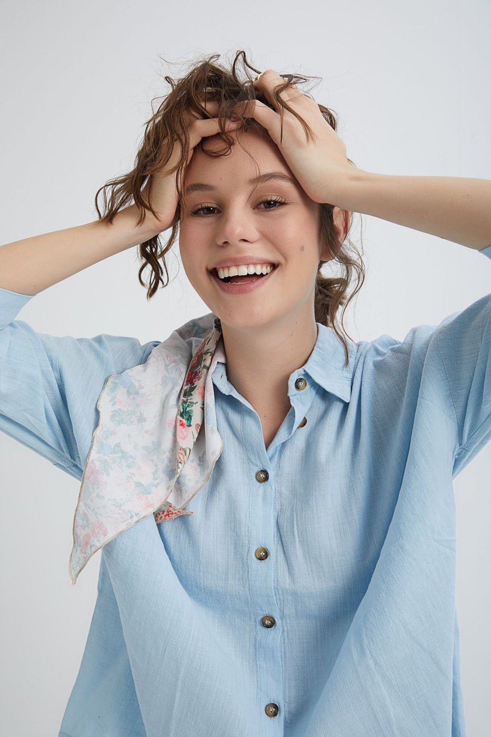 Truvakar Sleeve Shirt Baby Blue