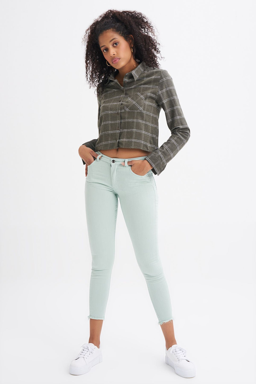 Pocket Skinny Pants Mint