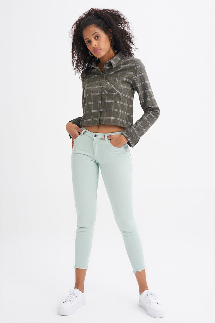 Pocket Skinny Pants Mint