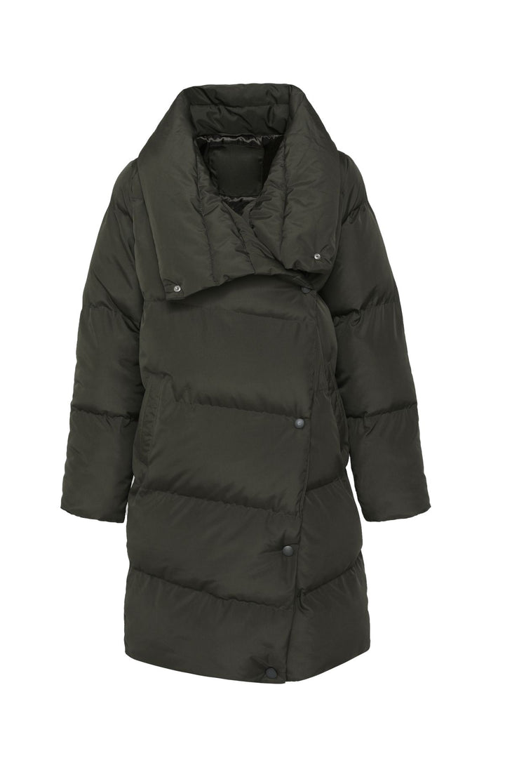 Double Breasted Inflatable Coat Khaki